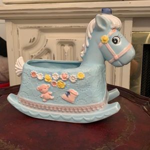 Napco ware rocking horse planter